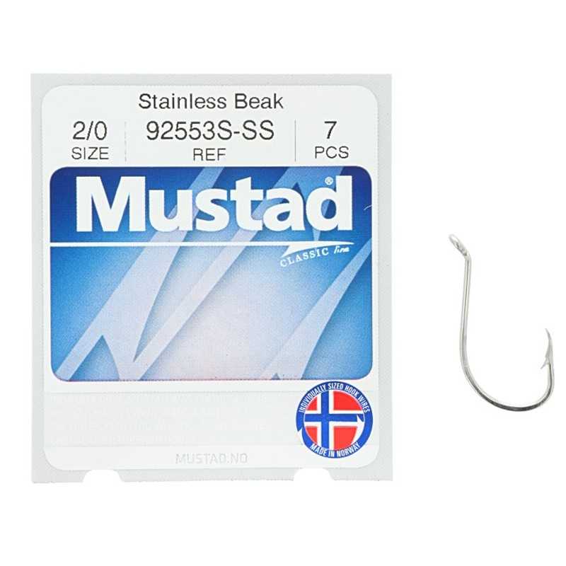Mustad Stainless Beak Hook Classic 92553S-SS 