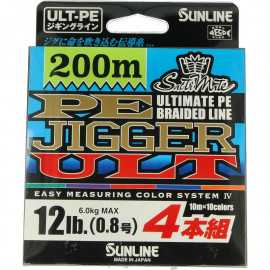 Sunline Ultimate PE Braided Line PE Jigger 200m