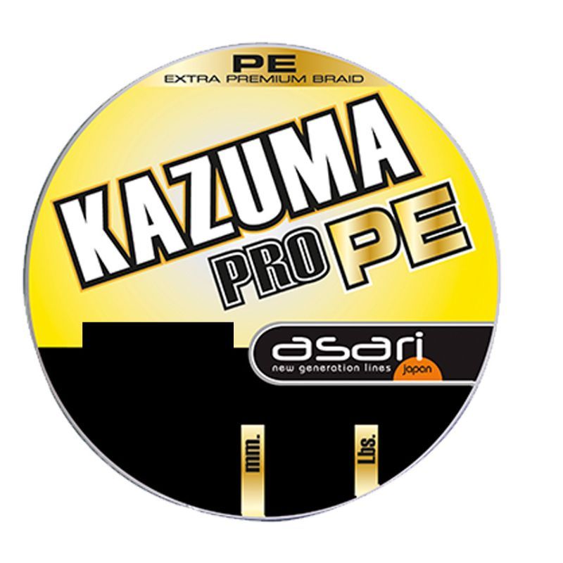 Asari Kazuma PRO PE trenzado Negro 500 mt