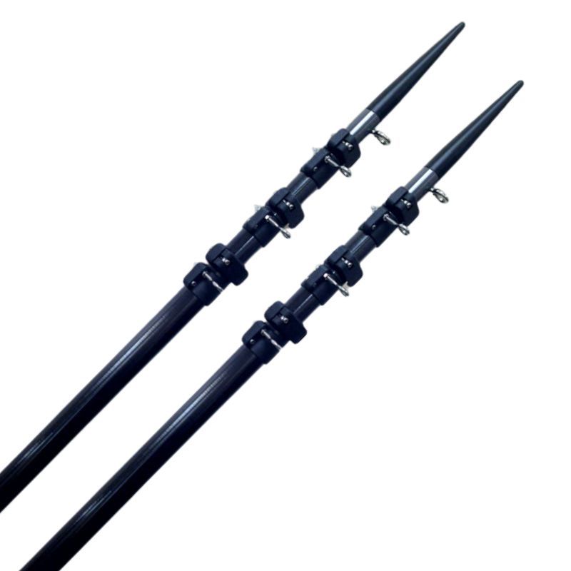 Lee's Tackle Tangones telescópicos 22 ft. 6.7 mts  Telescoping Carbon Fiber Outrigger 