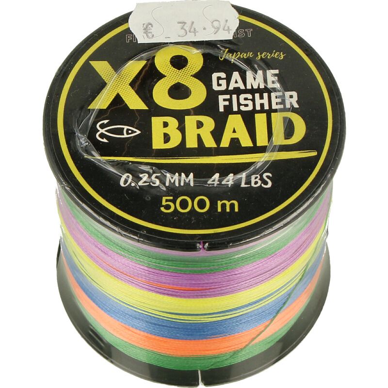 Game Fisher Braid X8 multicolor 500 mts 