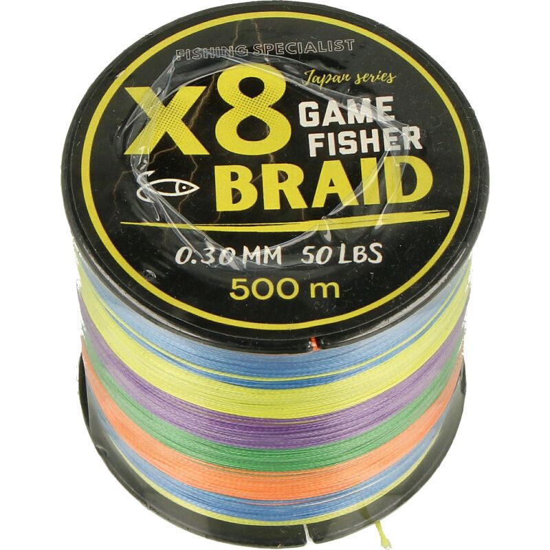 Game Fisher Braid X8 multicolor 500 mts 