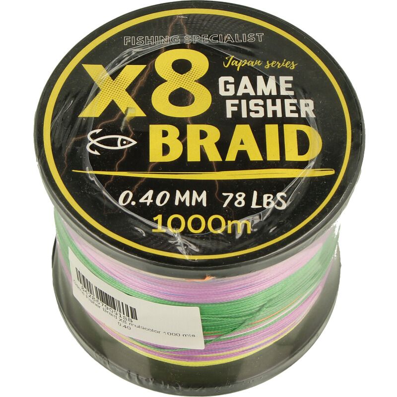 Game Fisher Braid X8 multicolor 1000 mts 