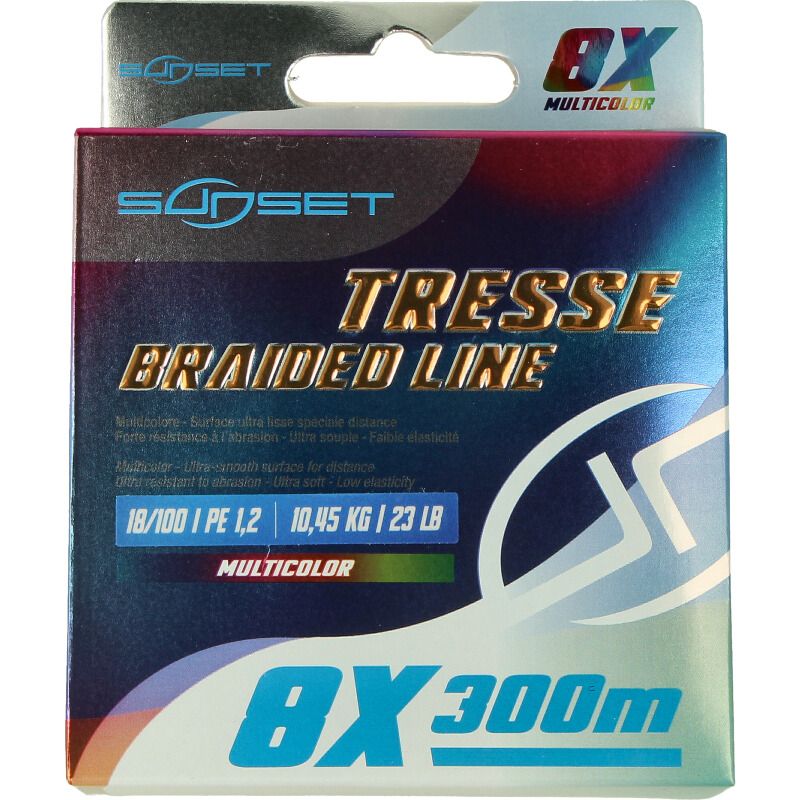 SUNSET TRENZADO 8X RS COMPETICION MULTICOLOR 300 mt